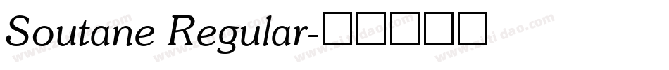 Soutane Regular字体转换